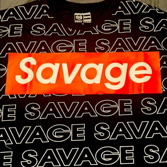 “SAVAGE” Black T shirt - Picture 2 of 7